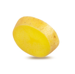 Potato isolated on white background with clipping path