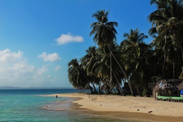 Fototapeta premium Karibik Strand einer einsamen Insel 