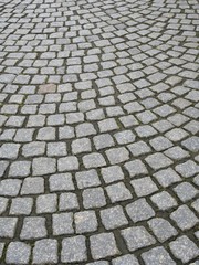 Cobblestone pavement