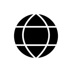 Globe icon vector 