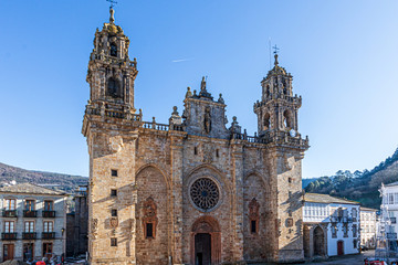 Fototapeta na wymiar cathedral in mondoñedo