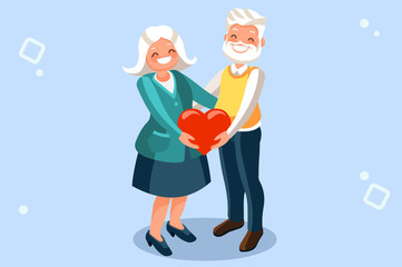 Tender man on dating have romance with his wife, together in joy holding emotions for togetherness. Husband in loving time, relaxed male romantic cartoon. Fall in love concept flat vector illustration