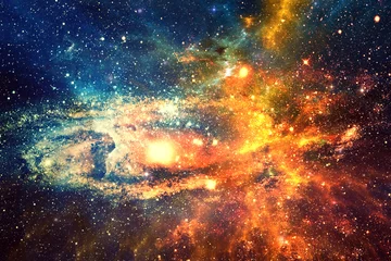 Gartenposter Fotos Sternenklarer Himmel. Galaxien und Sterne im Weltraum