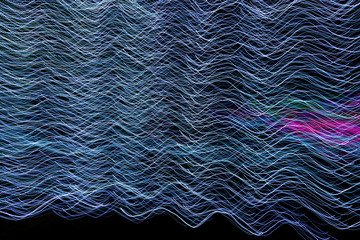 Christmas Lights motion Blur abstract across the screen
