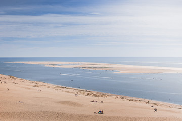 Fototapeta na wymiar Sandy dune du pilat in France