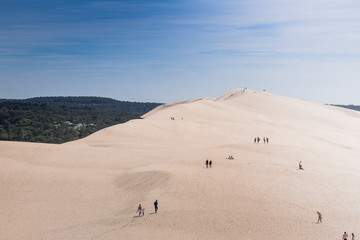 Fototapeta na wymiar Sandy dune du pilat in France