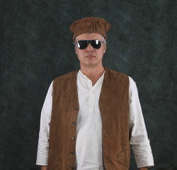 portrait of pakistani old man