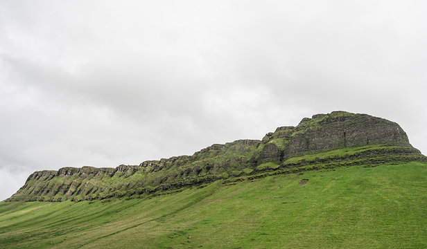 Ben Bulben, a large rock formation in County Sligo, Ireland