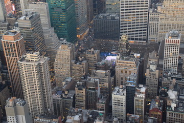 Fototapeta premium aerial view of manhattan