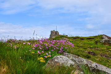 Fototapeta na wymiar view of Lindisfarne Castle, UK