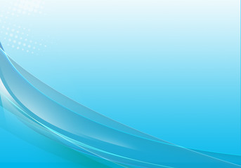Abstract background waves. Cyan blue and white abstract background for wallpaper or business card
