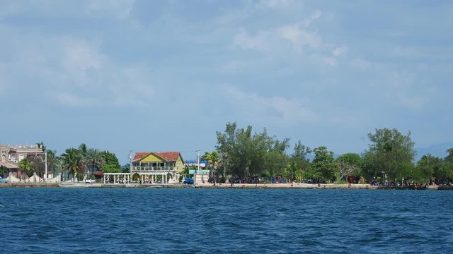 View over Cienfuegos Bay towards La Punta, Cienfuegos, Cienfuegos Province, Cuba