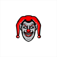 evil clown mascot