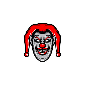 evil clown mascot