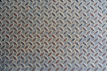 Textured metal plate use for background.