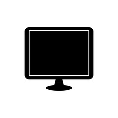 computer monitor icon logo template