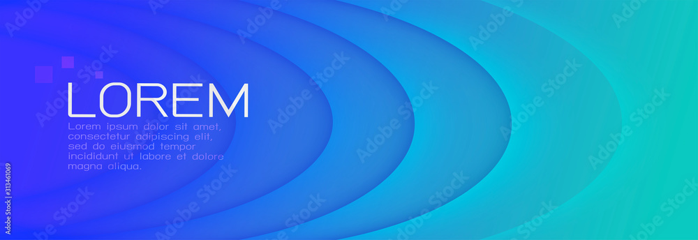 Poster colorful blue gradient background with dynamic curving shadow line effect. abstract template and mod