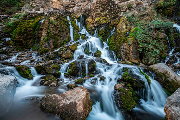 Tomara waterfall located in the province of Gumushane, Turkey