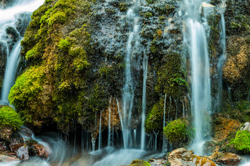 Tomara waterfall located in the province of Gumushane, Turkey