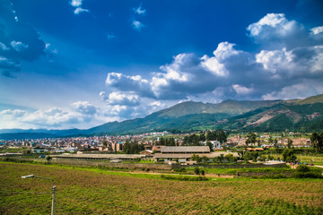Panoramic view of Cusco from the Sacsayhuaman, Cusco, Peru
