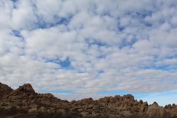 Uncommonly dense cloud cover adds precious moisture to the Southern Mojave Desert air, and is...