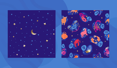 Starry & Zodiac Pattern Set
