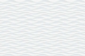 White abstract wavy texture. Seamless modern pattern with waves.