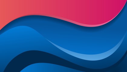 Abstract background with waves and gradient. Geometric background is suitable for web design, mobile applications and graphics