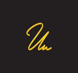 Cursive Letter Gold Alphabet Handwritten Signature Calligraphy