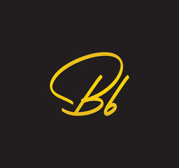 Cursive Letter Gold Alphabet Handwritten Signature Calligraphy