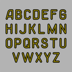 Vector font. Designed for stencil and for CNC.