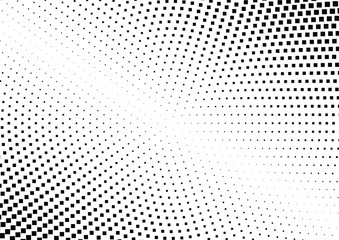 Abstract halftone dotted background. Monochrome pattern with square.  Vector modern pop art texture for posters, sites, cover, business cards, postcards, grunge art, labels layout, stickers.
