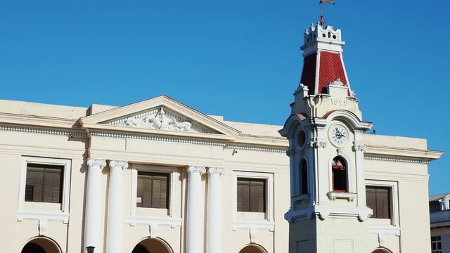 Clock Tower and Aduana Building, Port of Santiago de Cuba, Santiago de Cuba Province, Cuba