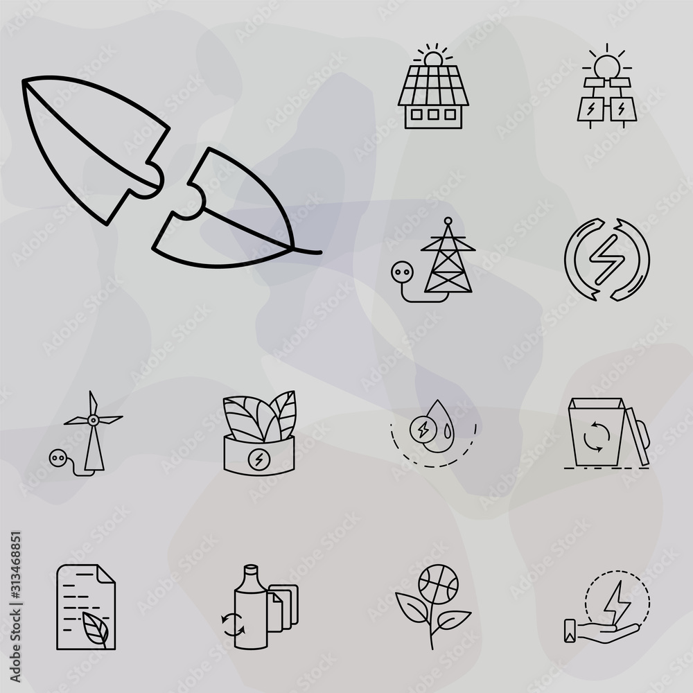 Poster environment solutions icon. ecology icons universal set for web and mobile