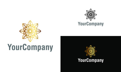 Creative abstract shape and floral logo icon design template elements. Creative ornament logo design template. Vector logo template for company.