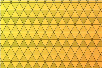 Yellow triangles background. Vector illustration