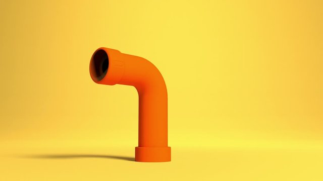 p&eacute;riscope cartoon qui observe sur fond jaune