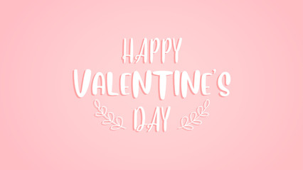 Happy valentine's day lettering