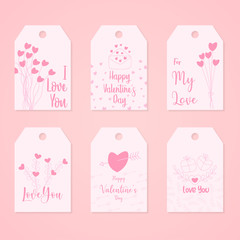 Happy valentines day gift tags