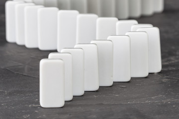 fun domino on black background