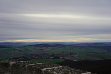 Ausblick vom Ithturm bei Lauenstein in Niedersachsen