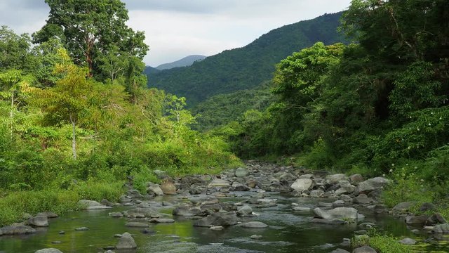 View towards Pico Turquino, Santo Domingo, Sierra Maestra, Granma Province, Cuba