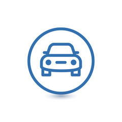Car icon.car icon vector on whitey background. Vector illustration.