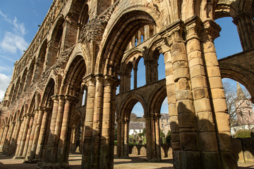 Jedburgh Abbey ruins, (12th-century) On the Scottish Borders