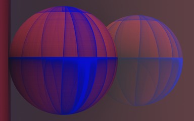 rendu 3D d'une sphère texturée