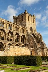 Fototapeta premium Jedburgh Abbey ruins, (12th-century) On the Scottish Borders