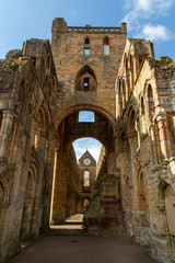 Jedburgh Abbey ruins, (12th-century) On the Scottish Borders