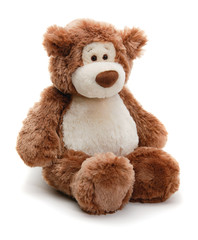 Close-up of stuffed animal on white background