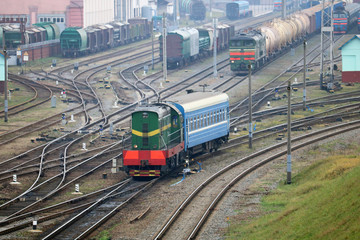 train at the railway station