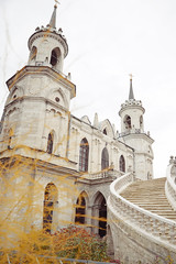 Old russian neogotic church